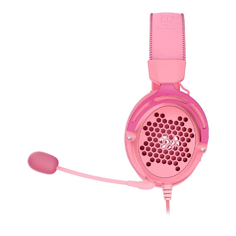 Headset Gamer Redragon Diomedes, Som Surround 7.1, Drivers 53mm, Rosa - H388-P - view 4