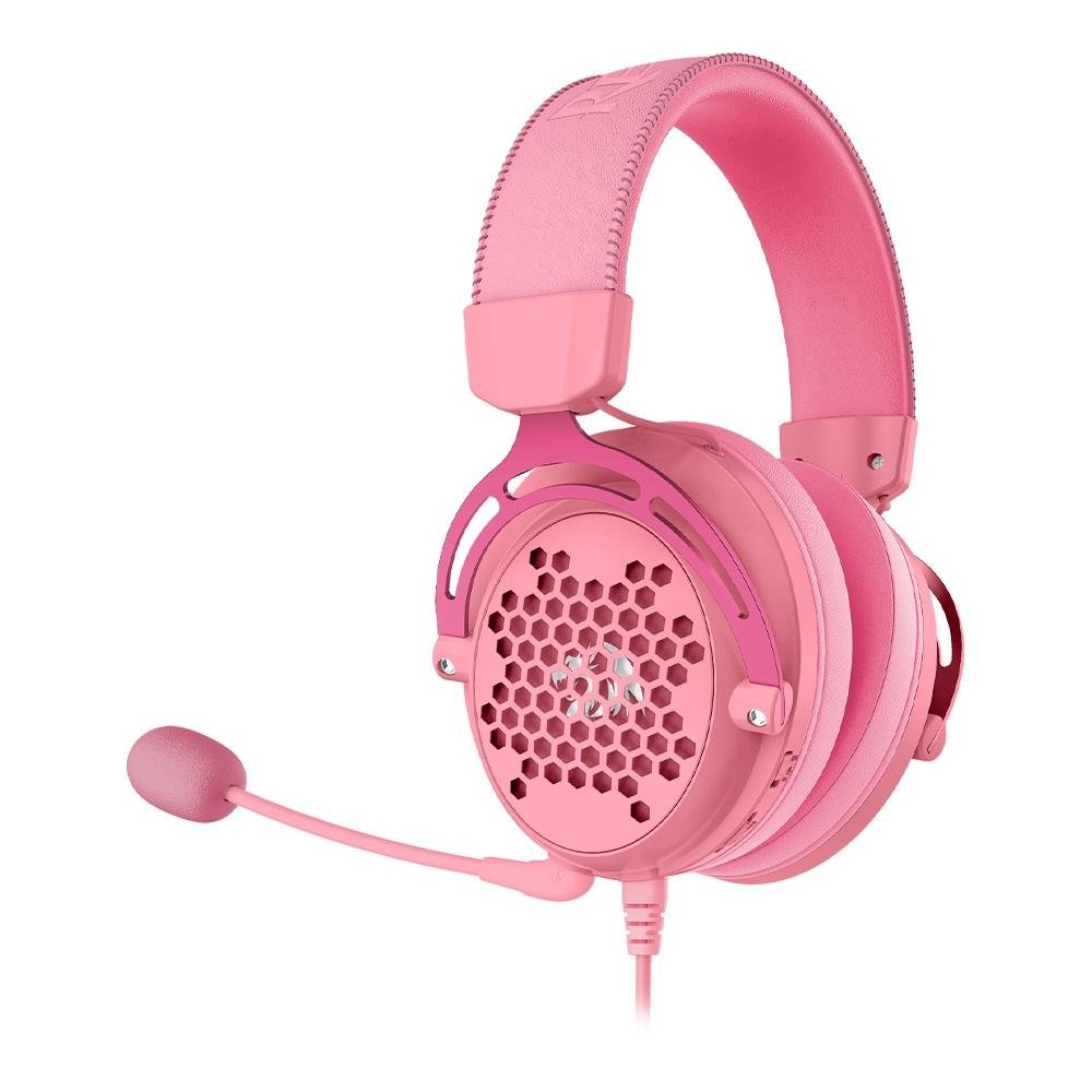 Headset Gamer Redragon Diomedes, Som Surround 7.1, Drivers 53mm, Rosa - H388-P - view 2