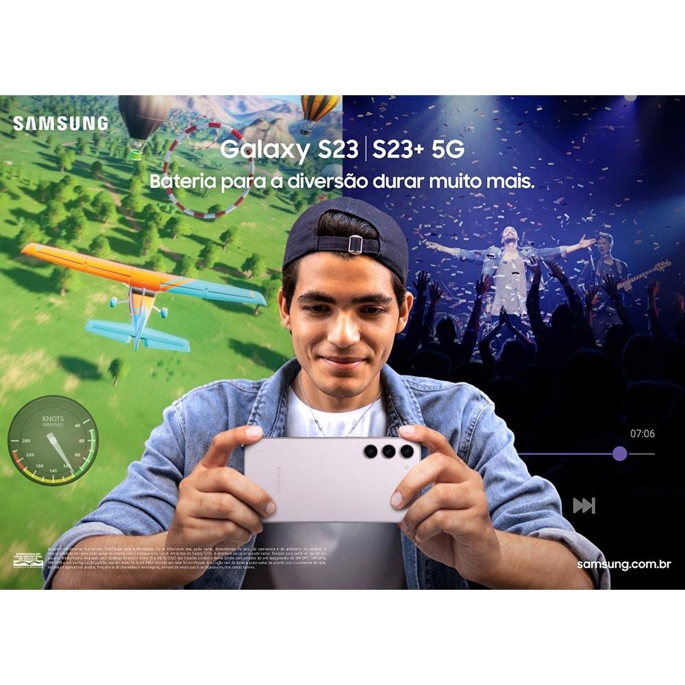 Imagem 13 de 14 do produto Smartphone Samsung Galaxy S23, 5G, 256GB, 8GB RAM, Octa Core, Câmera Tripla 50MP, Tela Infinita de 6.1, Preto - SM-S911BZKSZTO
