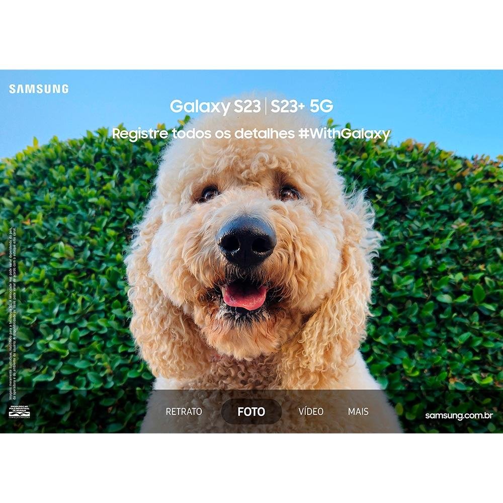 Imagem 14 de 14 do produto Smartphone Samsung Galaxy S23, 5G, 256GB, 8GB RAM, Octa Core, Câmera Tripla 50MP, Tela Infinita de 6.1, Preto - SM-S911BZKSZTO