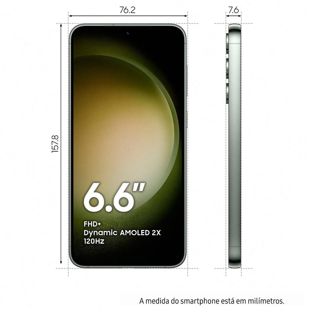Imagem 9 de 22 do produto Smartphone Samsung Galaxy S23 Plus, 5G, 256GB, 8GB RAM, Octa Core, Câmera Tripla 50MP, Tela Infinita de 6.6, Verde - SM-S916BZGRZTO