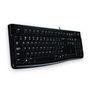 (FORA DE LINHA) Teclado Logitech com Fio  USB K120 Preto Resistente a Àgua
