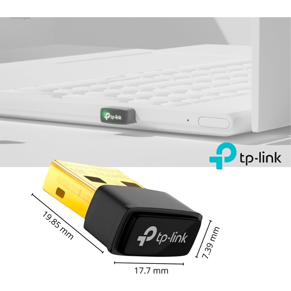 Adaptador Wireless TP-Link Archer T3U Nano Wireless MU-MIMO AC1300 - TPN0318 Adaptador Wireless TP-Link Archer T3U Nano Wireless MU-MIMO AC1300 - TPN0318