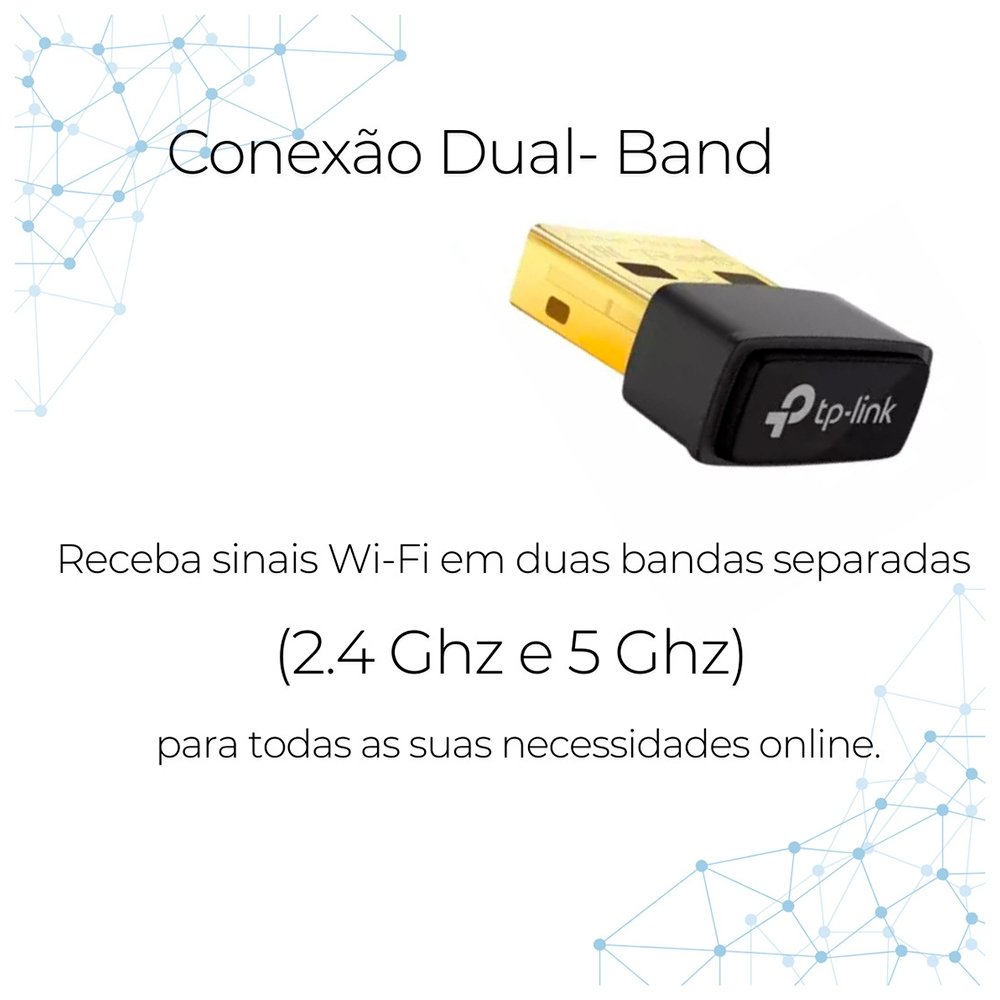 Adaptador Wireless TP-Link Archer T3U Nano Wireless MU-MIMO AC1300 - TPN0318 Adaptador Wireless TP-Link Archer T3U Nano Wireless MU-MIMO AC1300 - TPN0318