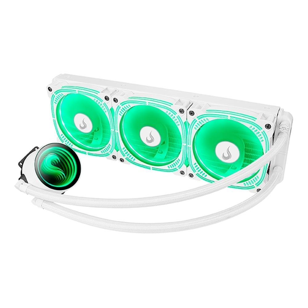 Imagem 4 de 8 do produto Water Cooler Rise Mode Aura Frost Pro, ARGB, 360mm, AMD/Intel, Branco - RM-WCF-07-ARGB