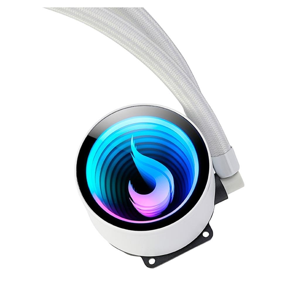 Imagem 5 de 8 do produto Water Cooler Rise Mode Aura Frost Pro, ARGB, 360mm, AMD/Intel, Branco - RM-WCF-07-ARGB