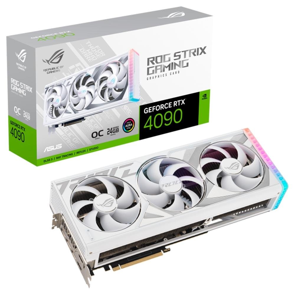Placa de Vídeo RTX 4090 ROG Strix Asus | KaBuM!