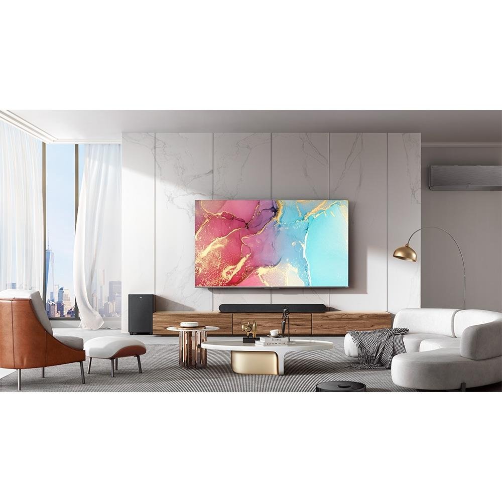 Imagem 5 de 7 do produto Smart TV 50 Polegadas TCL QLED 4K UHD, 3 HDMI, 2 USB, Bluetooth, Wi-Fi, Google Assistente, Dolby Vision Atmos - 50C635