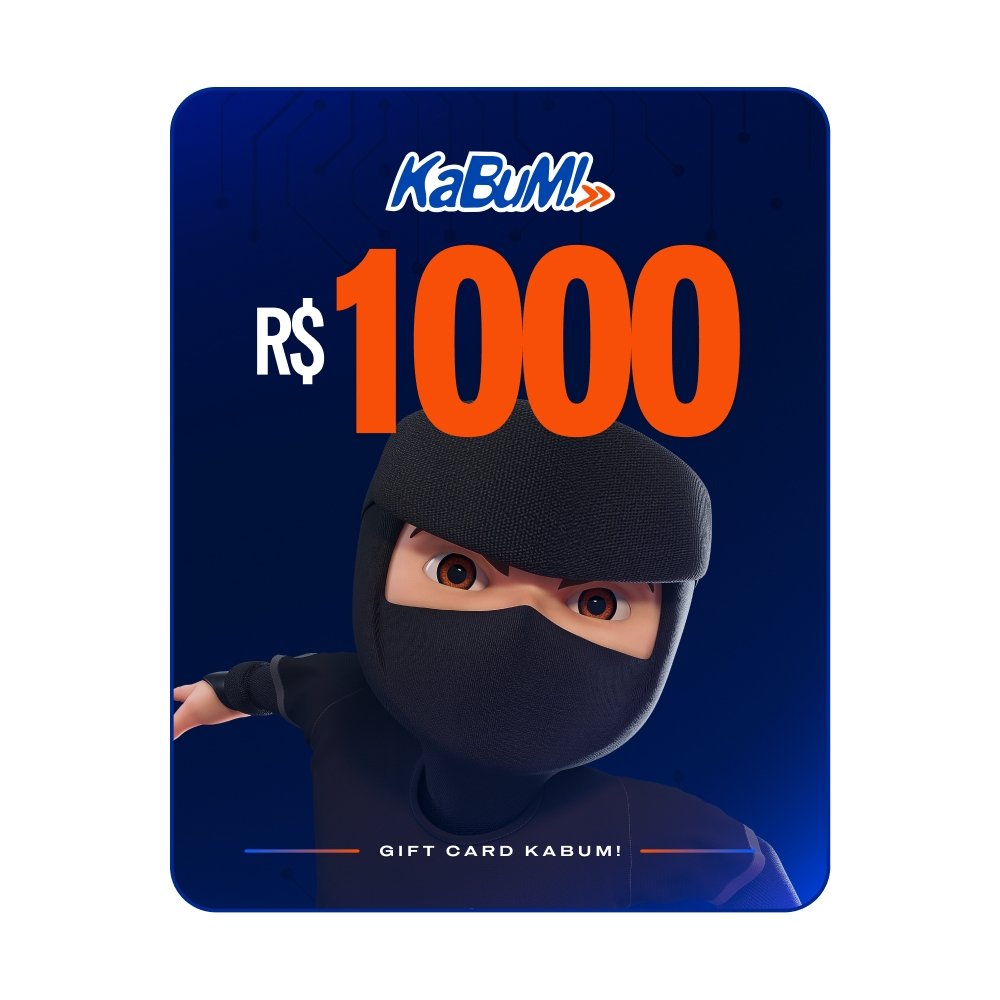 Gift Card KaBuM: 1.000 Reais - Código Digital