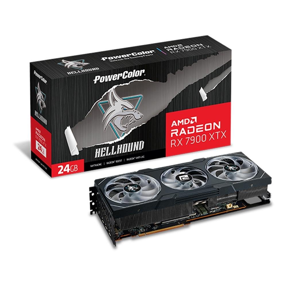 【美品】PowerColor Hellhound RX 7900 XT Placa de Vídeo RX 7900 XTX Hellhound | KaBuM!
