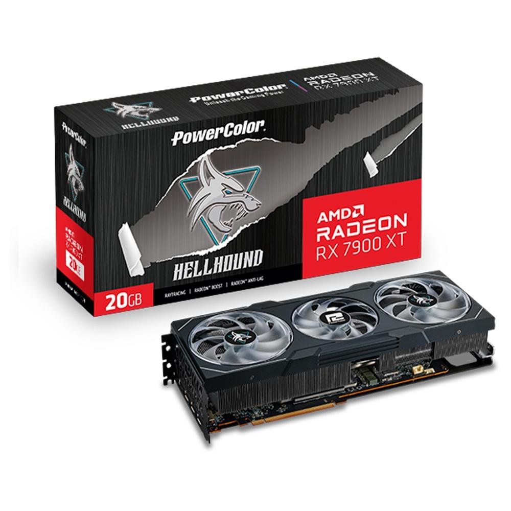 Placa de Vídeo RX 7900 XT Hellhound | KaBuM!