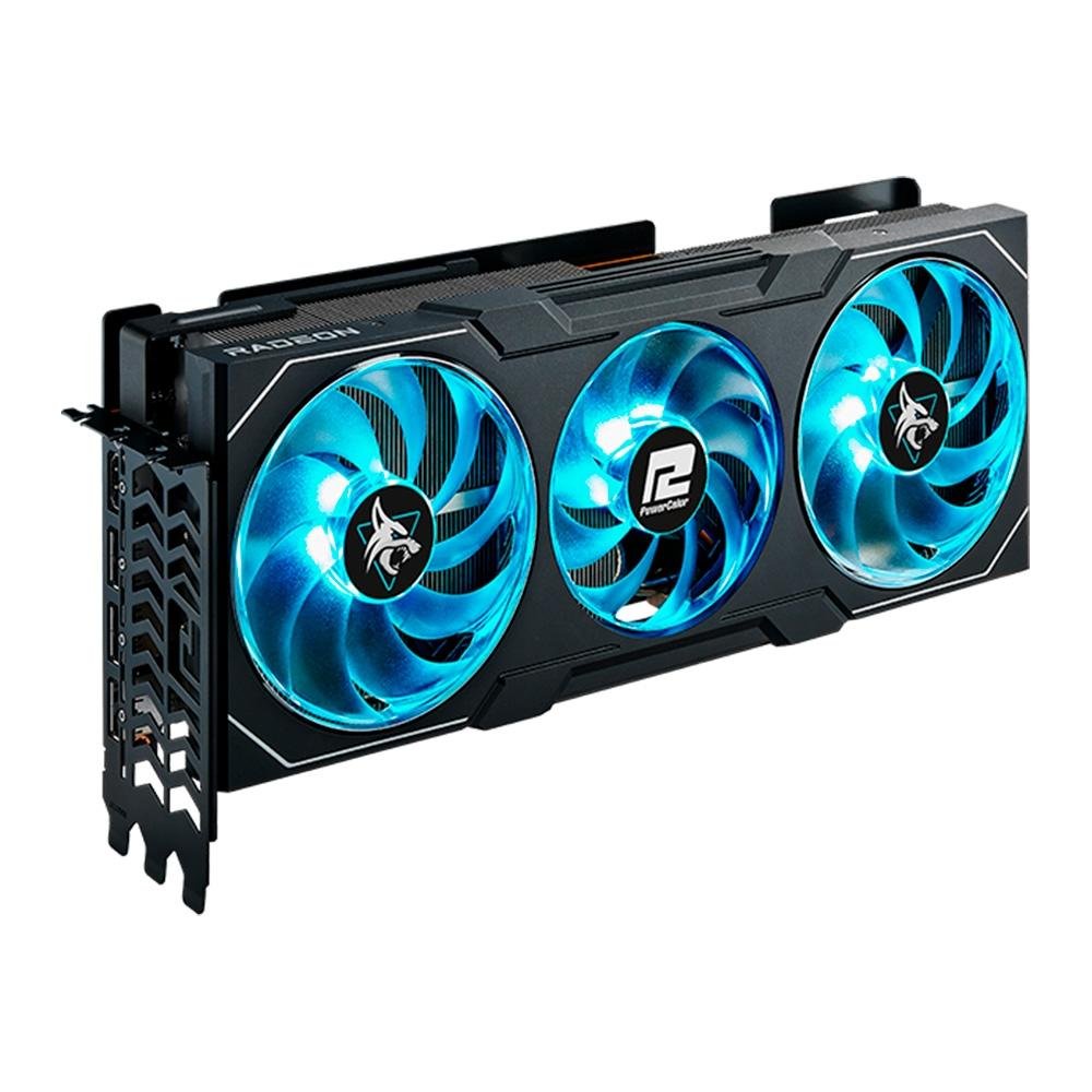 Placa de Vídeo RX 7900 XT Hellhound PowerColor AMD Radeon, 20 GB GDDR6, LED, Ray Tracing - RX7900XT 20G-L/OC Placa de Vídeo RX 7900 XT Hellhound PowerColor AMD Radeon, 20 GB GDDR6, LED, Ray Tracing - RX7900XT 20G-L/OC