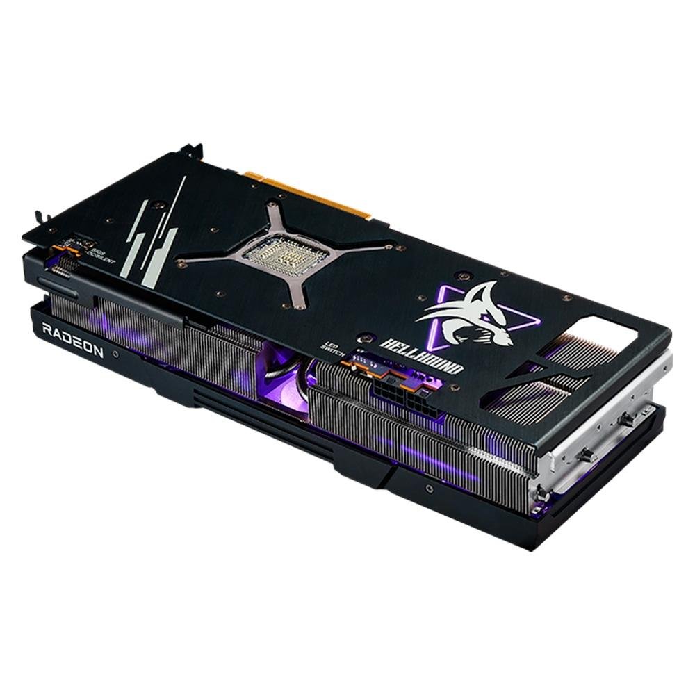 Placa de Vídeo RX 7900 XT Hellhound PowerColor AMD Radeon, 20 GB GDDR6, LED, Ray Tracing - RX7900XT 20G-L/OC Placa de Vídeo RX 7900 XT Hellhound PowerColor AMD Radeon, 20 GB GDDR6, LED, Ray Tracing - RX7900XT 20G-L/OC