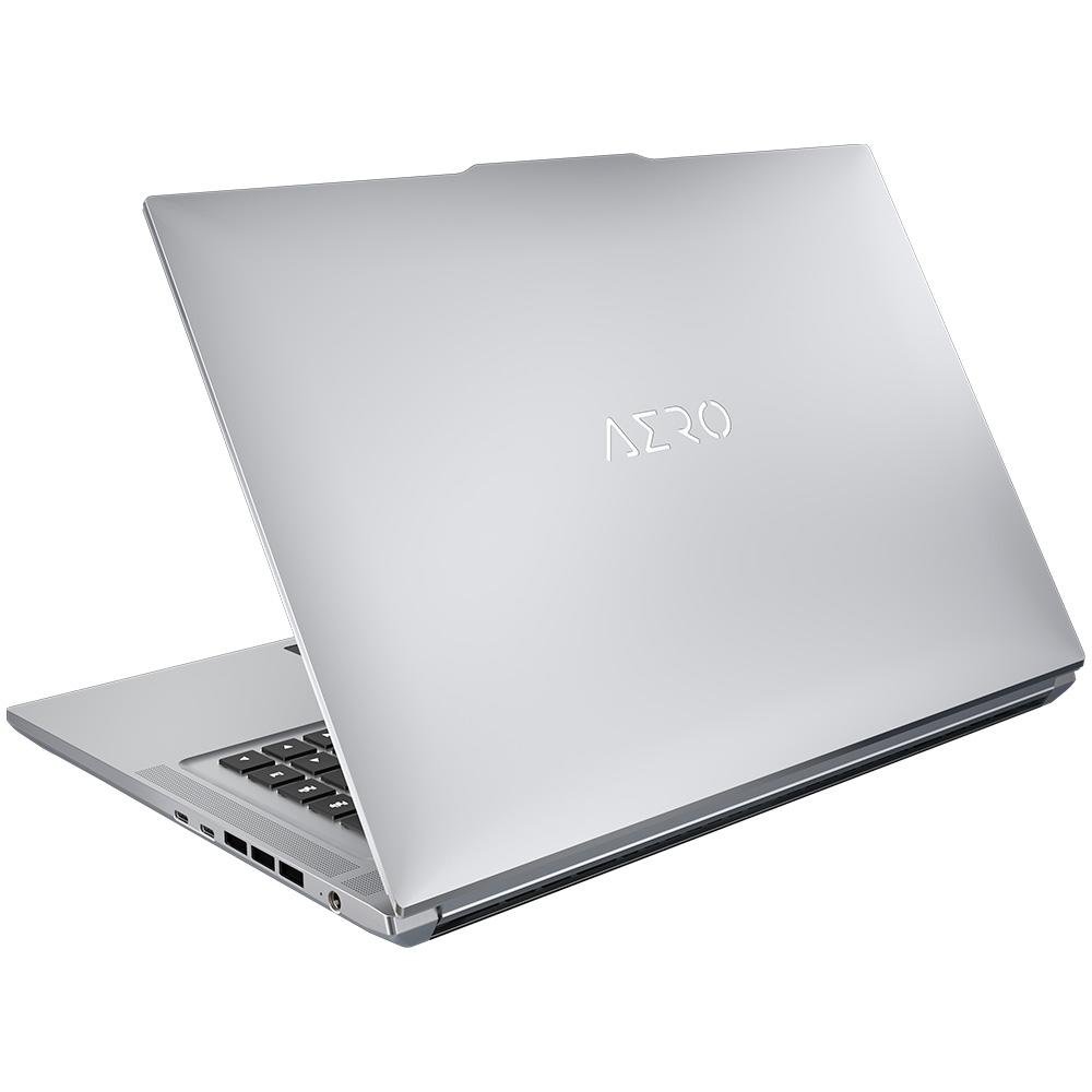 Imagem 20 de 20 do produto Notebook Gamer Gigabyte AERO 16 Intel Core i7-12700H, 16GB RAM, GeForce RTX 3060, SSD 1TB, 16 4K UHD OLED, Windows 11 Pro, Prata - KE5-72BR934HP