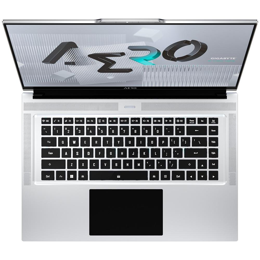 Imagem 3 de 20 do produto Notebook Gamer Gigabyte AERO 16 Intel Core i7-12700H, 16GB RAM, GeForce RTX 3060, SSD 1TB, 16 4K UHD OLED, Windows 11 Pro, Prata - KE5-72BR934HP