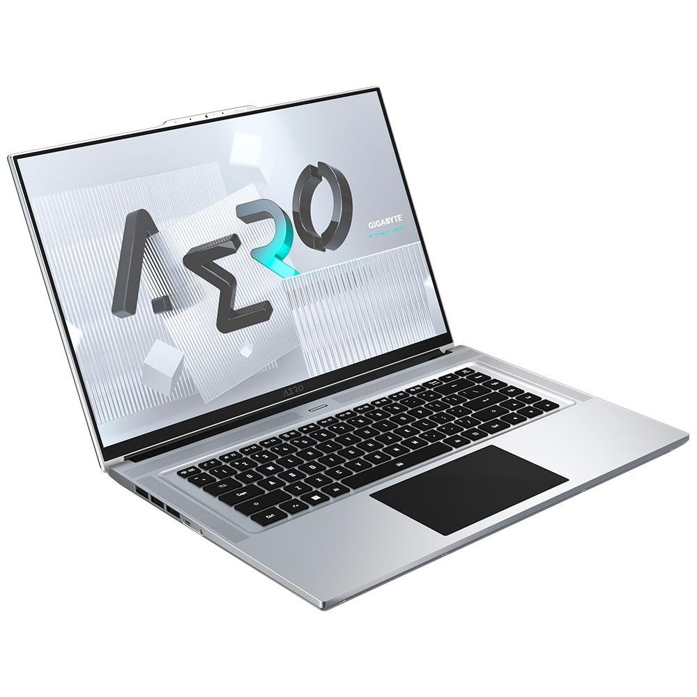 Imagem 8 de 20 do produto Notebook Gamer Gigabyte AERO 16 Intel Core i7-12700H, 16GB RAM, GeForce RTX 3060, SSD 1TB, 16 4K UHD OLED, Windows 11 Pro, Prata - KE5-72BR934HP