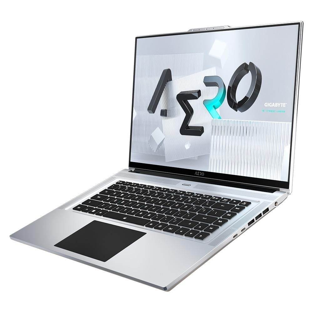Imagem 7 de 20 do produto Notebook Gamer Gigabyte AERO 16 Intel Core i7-12700H, 16GB RAM, GeForce RTX 3060, SSD 1TB, 16 4K UHD OLED, Windows 11 Pro, Prata - KE5-72BR934HP