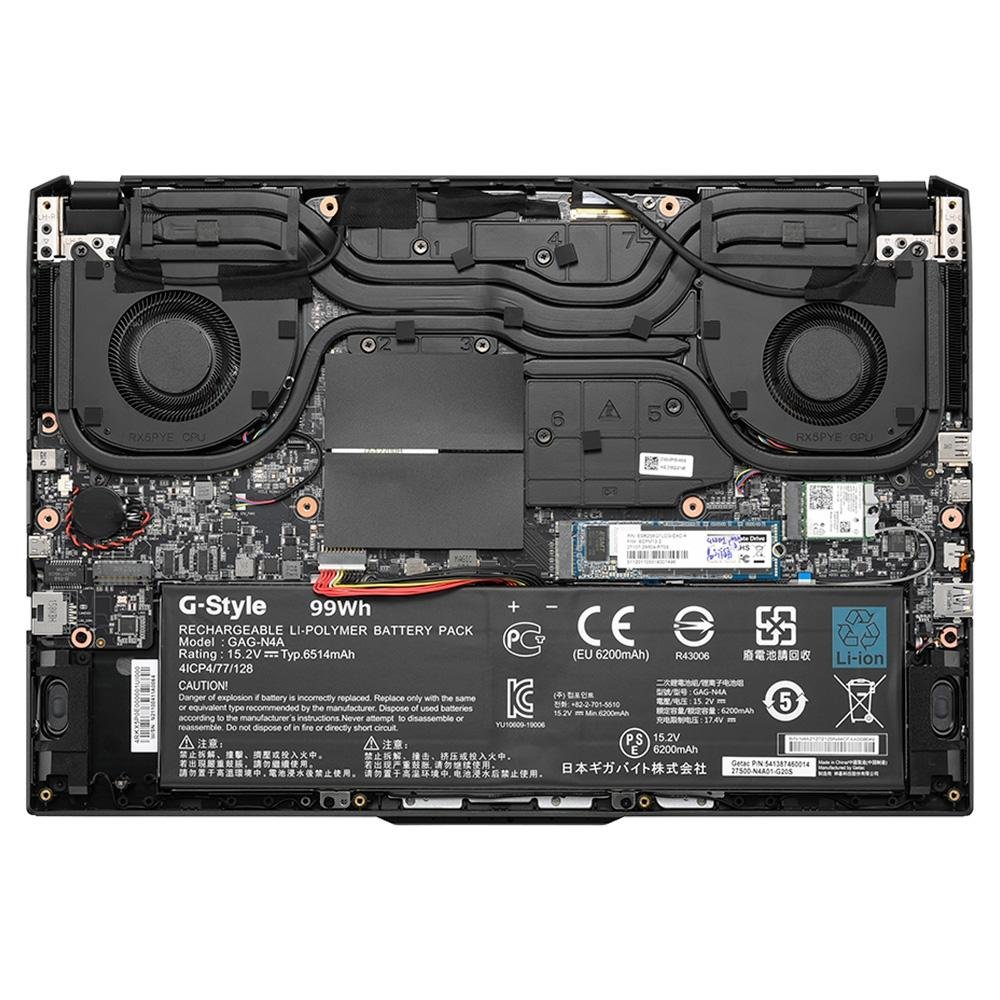 Imagem 9 de 15 do produto Notebook Gamer Gigabyte AORUS 15 Intel Core i7-12700H, 16GB RAM, GeForce RTX3070 TI, SSD 1TB,15.6 2K QHD, Win 11 Home, Preto - XE4-73BRB14SH