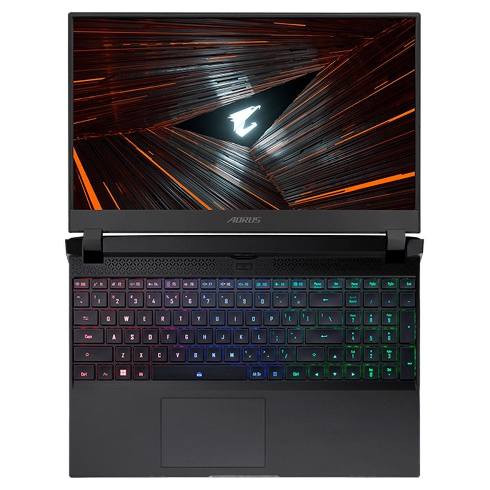 Notebook Gamer Gigabyte AORUS 5 Intel Core i7-12700H, 16GB RAM, RTX 3060, SSD 1TB, 15.6" FHD, Windows 11 Home, Preto - KE4-72BR314SH Notebook Gamer Gigabyte AORUS 5 Intel Core i7-12700H, 16GB RAM, RTX 3060, SSD 1TB, 15.6" FHD, Windows 11 Home, Preto - KE4-72BR314SH