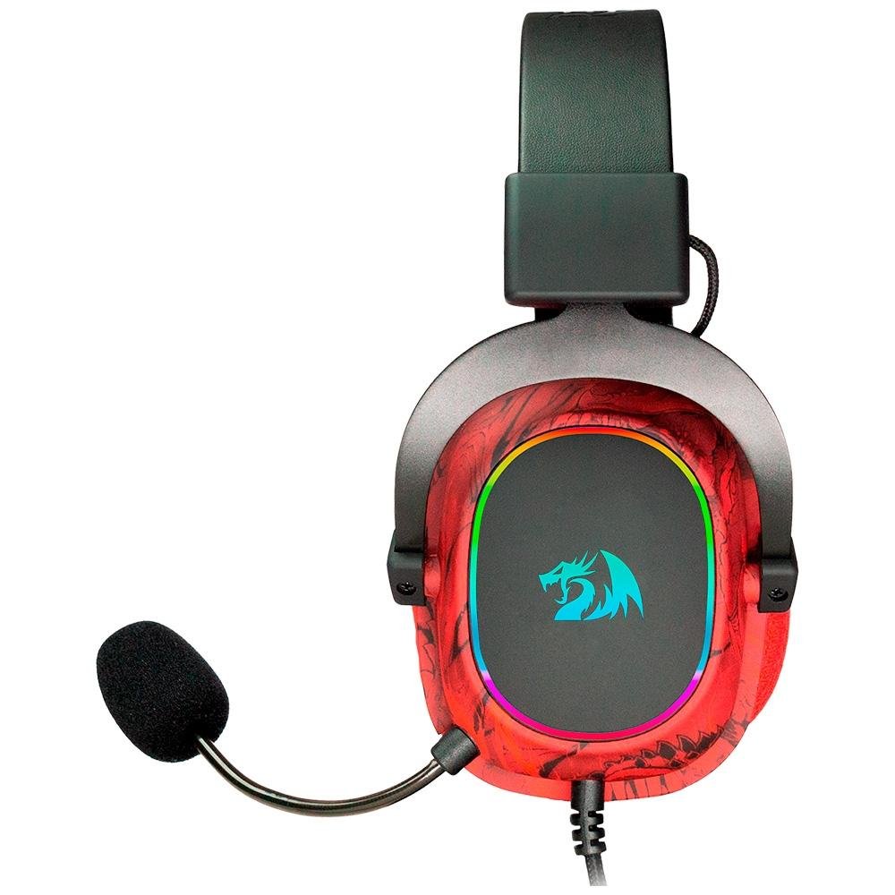 Headset Gamer Redragon Infernal Ryuji 7.1, Drivers 53mm, Edição Especial, Vermelho - ID-510RGB - view 3