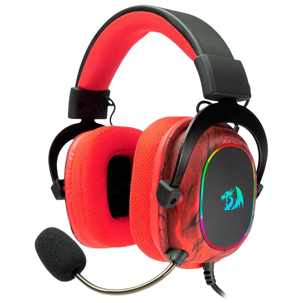 Imagem 2 de 4 do produto Headset Gamer Redragon Infernal Ryuji 7.1, Drivers 53mm, Edição Especial, Vermelho - ID-510RGB