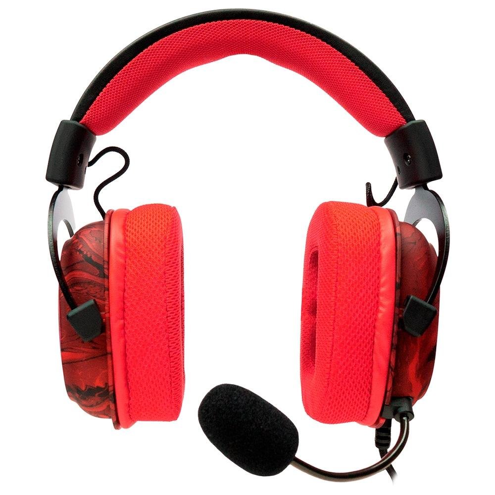 Imagem 4 de 4 do produto Headset Gamer Redragon Infernal Ryuji 7.1, Drivers 53mm, Edição Especial, Vermelho - ID-510RGB