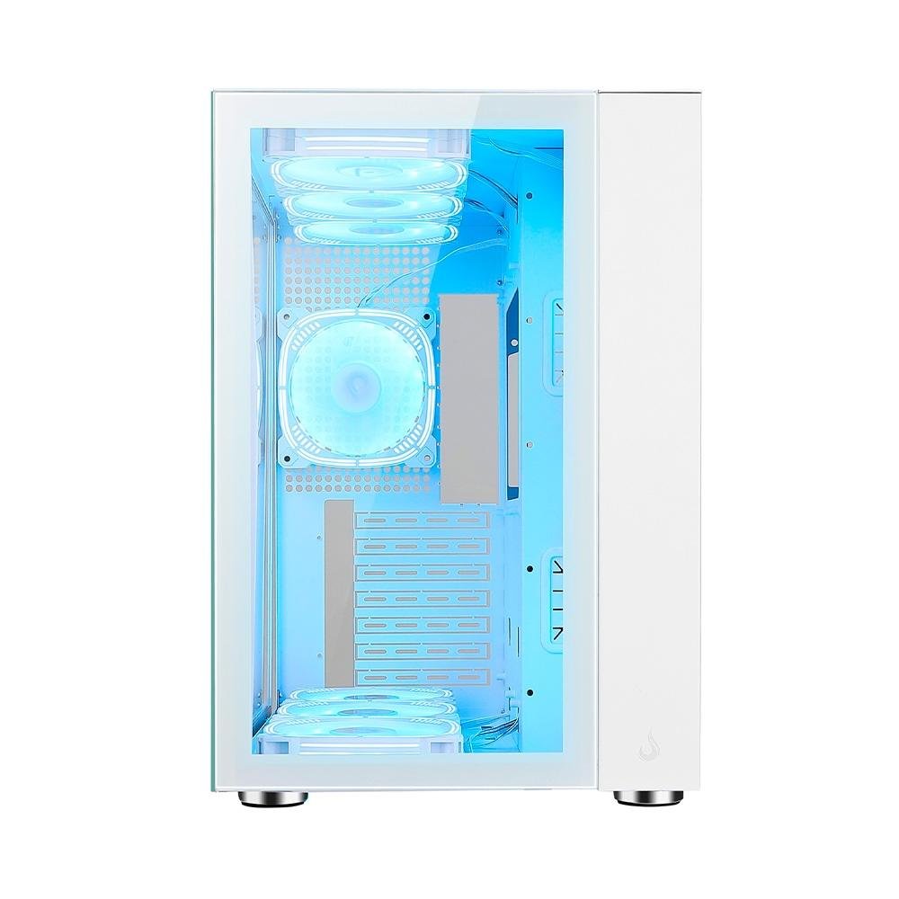 Gabinete Gamer Rise Mode Galaxy Glass Standard, Mid Tower, ARGB, ATX, Lateral e Frontal em Vidro, 10x Cooler Fan, Branco - RM-GA-GGSW-ARGB Gabinete Gamer Rise Mode Galaxy Glass Standard, Mid Tower, ARGB, ATX, Lateral e Frontal em Vidro, 10x Cooler Fan, Branco - RM-GA-GGSW-ARGB
