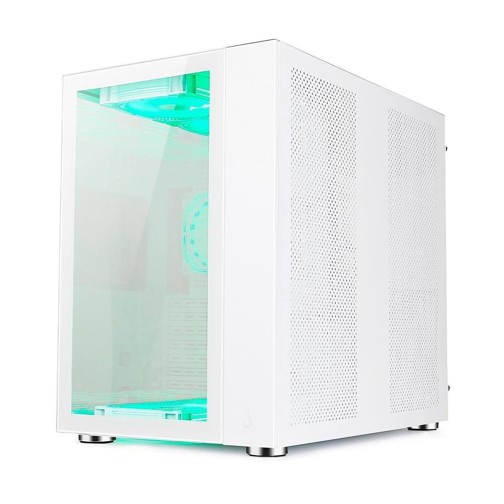 Gabinete Gamer Rise Mode Galaxy Glass Standard, Mid Tower, ARGB, ATX, Lateral e Frontal em Vidro, 10x Cooler Fan, Branco - RM-GA-GGSW-ARGB Gabinete Gamer Rise Mode Galaxy Glass Standard, Mid Tower, ARGB, ATX, Lateral e Frontal em Vidro, 10x Cooler Fan, Branco - RM-GA-GGSW-ARGB