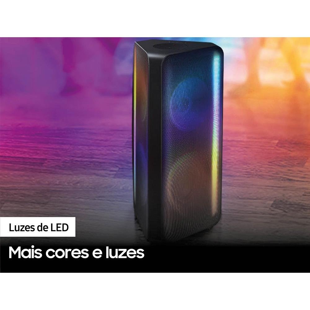 Imagem 9 de 13 do produto Sound Tower Samsung, Bluetooth, 160W, LED, Bass Booster, Som bi-direcional, Resistente à Água - MX-ST45B