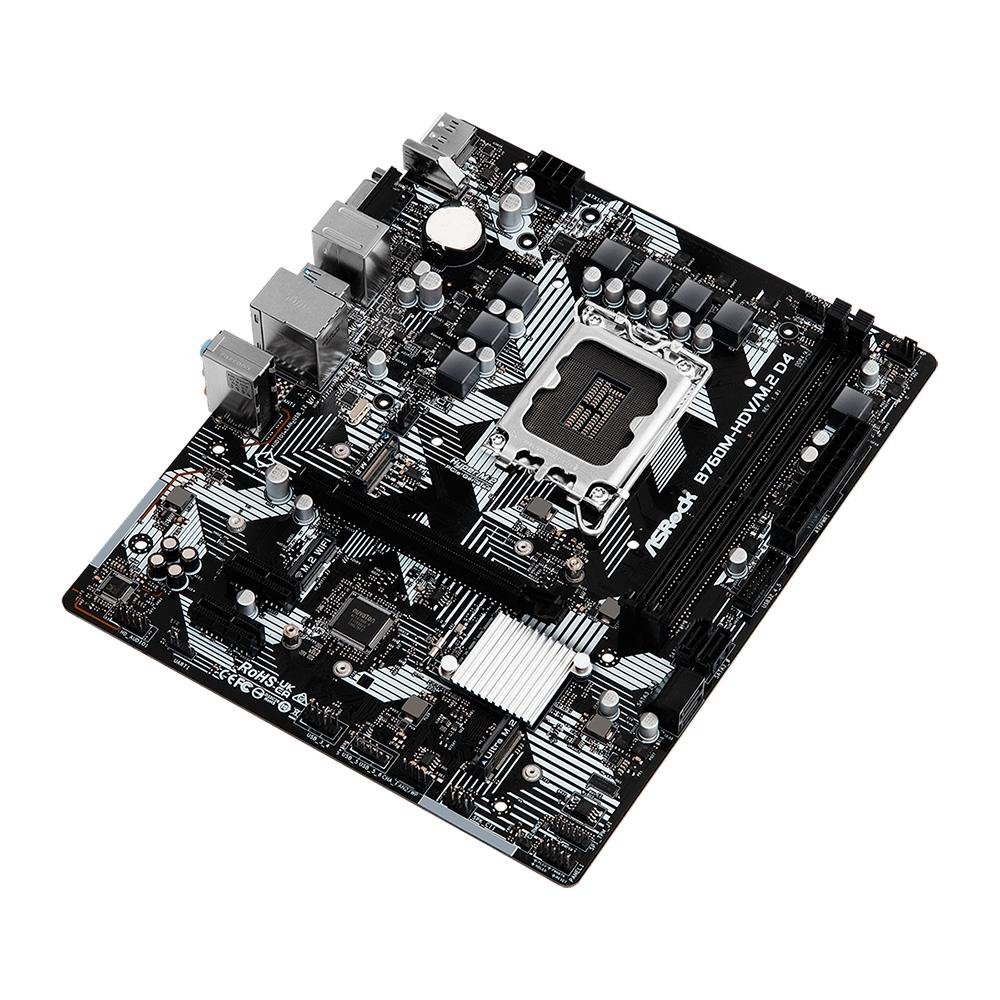 Placa-Mãe ASRock B760M-HDV/M.2 D4, Intel, Micro ATX, DDR4, Preto - 90-MXBL4* 8