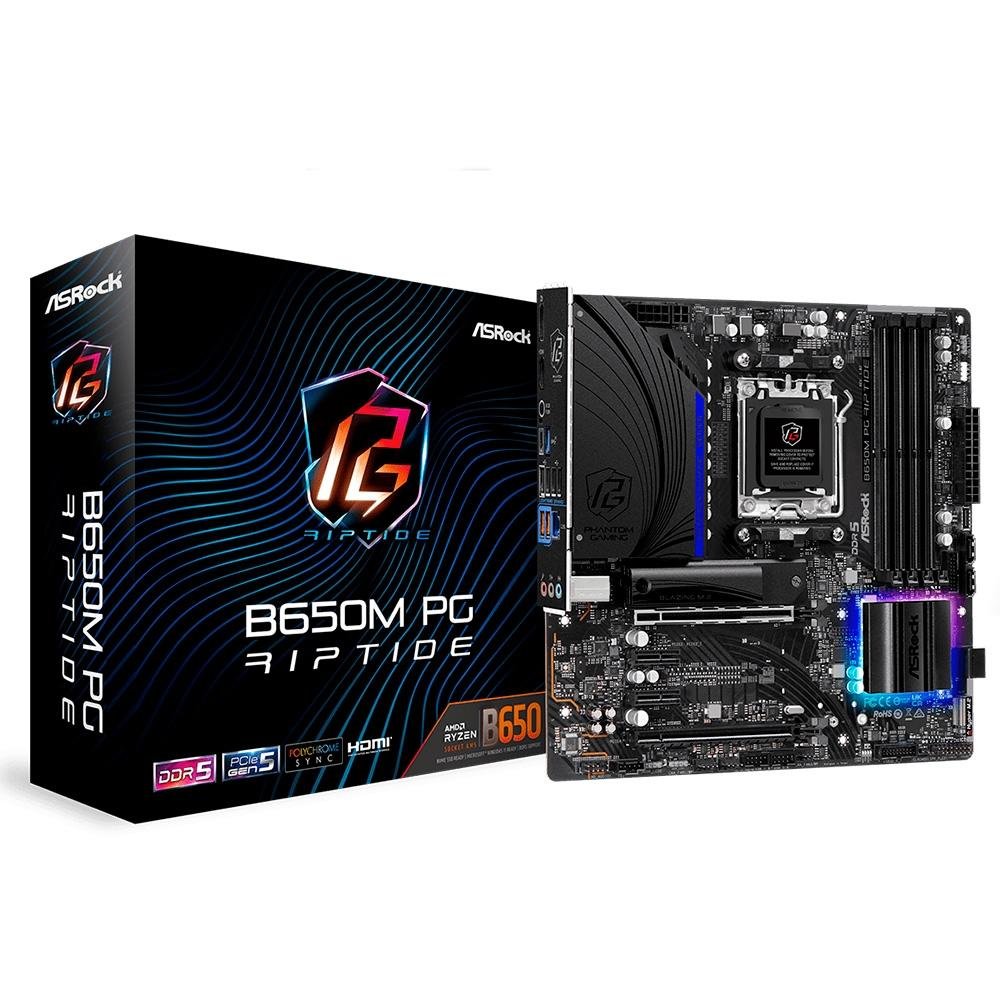 PLACA MÃE INTEL LGA 1700 DDR4 ASROCK B660M PG RIPTIDE