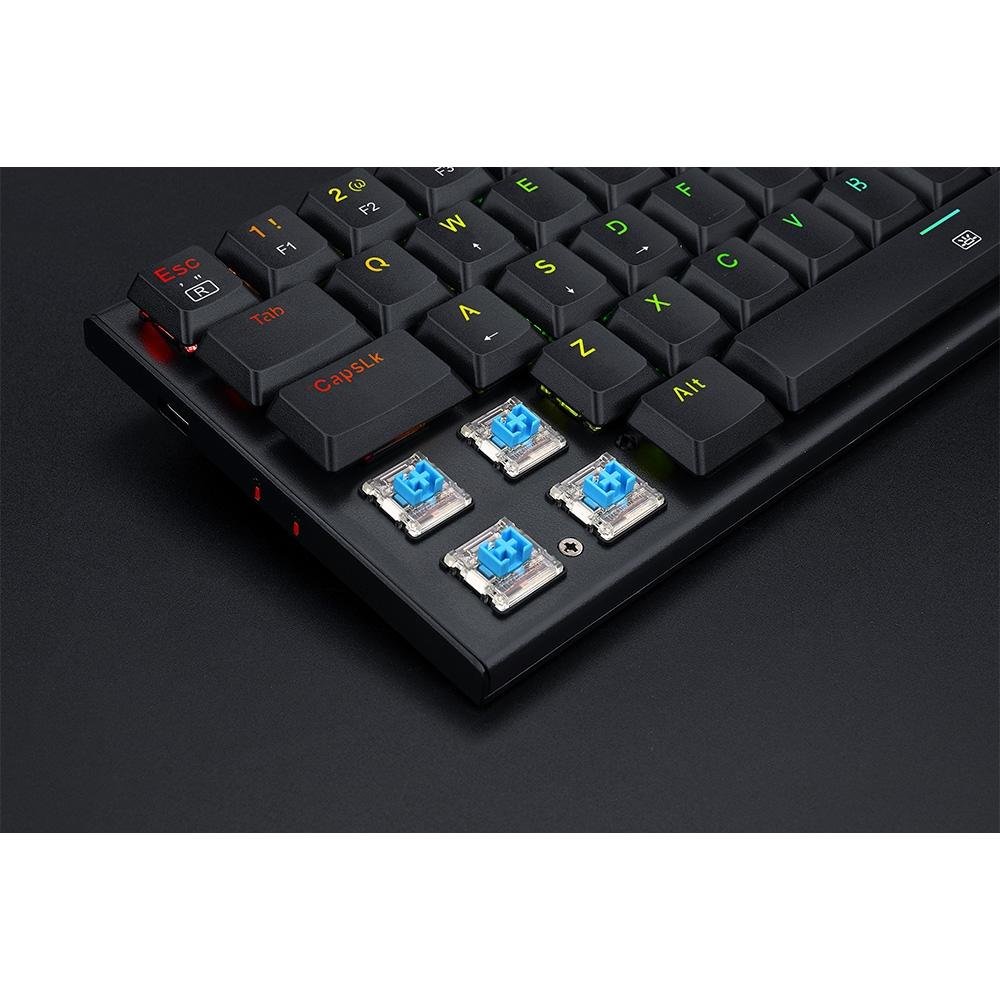Teclado Mecânico Gamer Redragon Anivia, RGB, Switch Blue, ABNT2, Preto - K614-RGB (PT-BLUE) - view 8