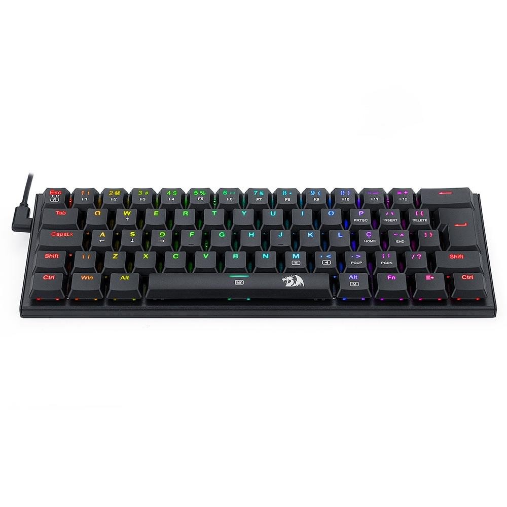Teclado Mecânico Gamer Redragon Anivia, RGB, Switch Brown, ABNT 2, Preto - K614-RGB (PT-BROWN) Teclado Mecânico Gamer Redragon Anivia, RGB, Switch Brown, ABNT 2, Preto - K614-RGB (PT-BROWN)
