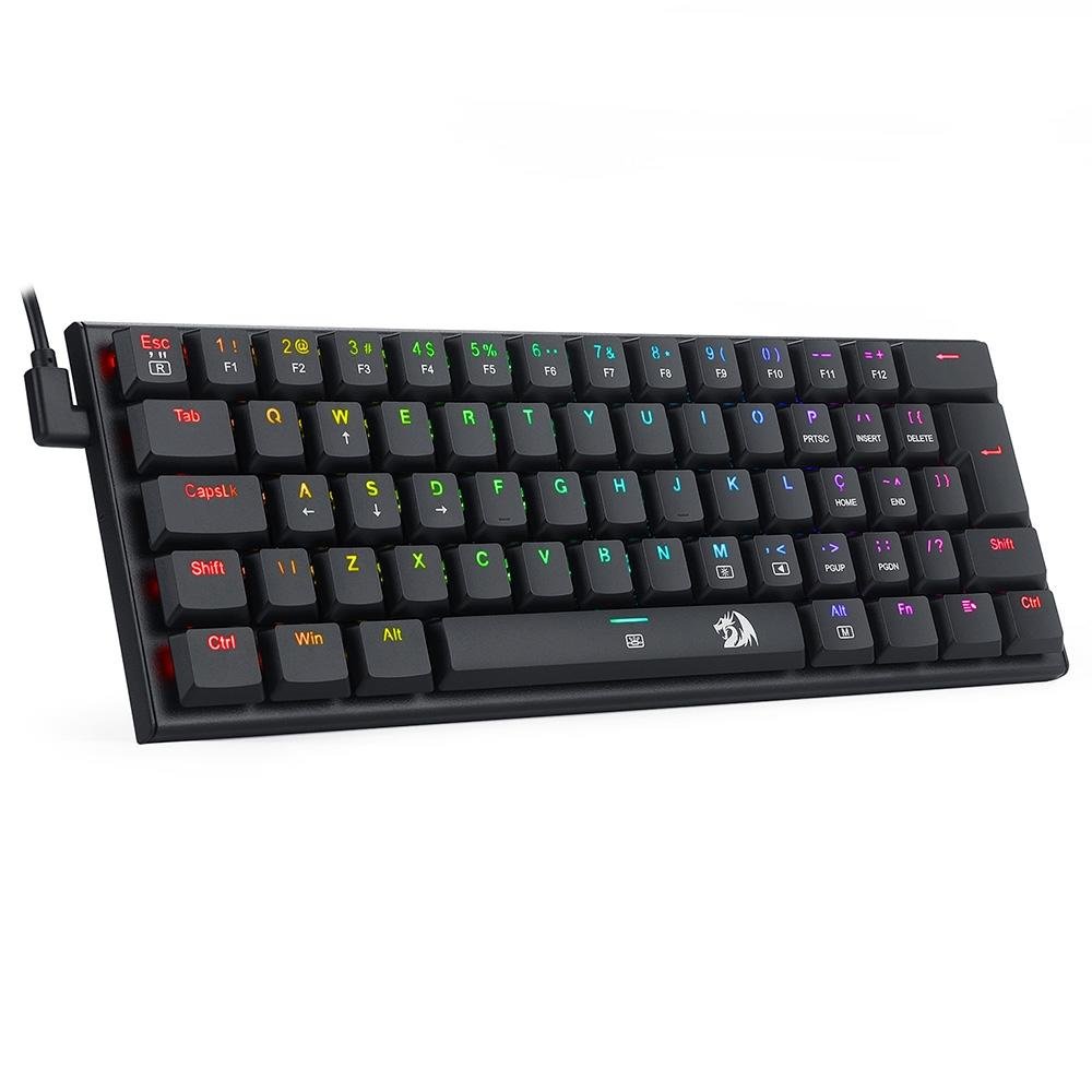 Teclado Mecânico Gamer Redragon Anivia, RGB, Switch Brown, ABNT 2, Preto - K614-RGB (PT-BROWN) Teclado Mecânico Gamer Redragon Anivia, RGB, Switch Brown, ABNT 2, Preto - K614-RGB (PT-BROWN)