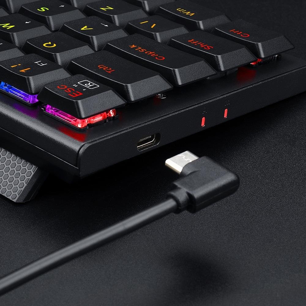 Teclado Mecânico Gamer Redragon Anivia, RGB, Switch Brown, ABNT 2, Preto - K614-RGB (PT-BROWN) Teclado Mecânico Gamer Redragon Anivia, RGB, Switch Brown, ABNT 2, Preto - K614-RGB (PT-BROWN)