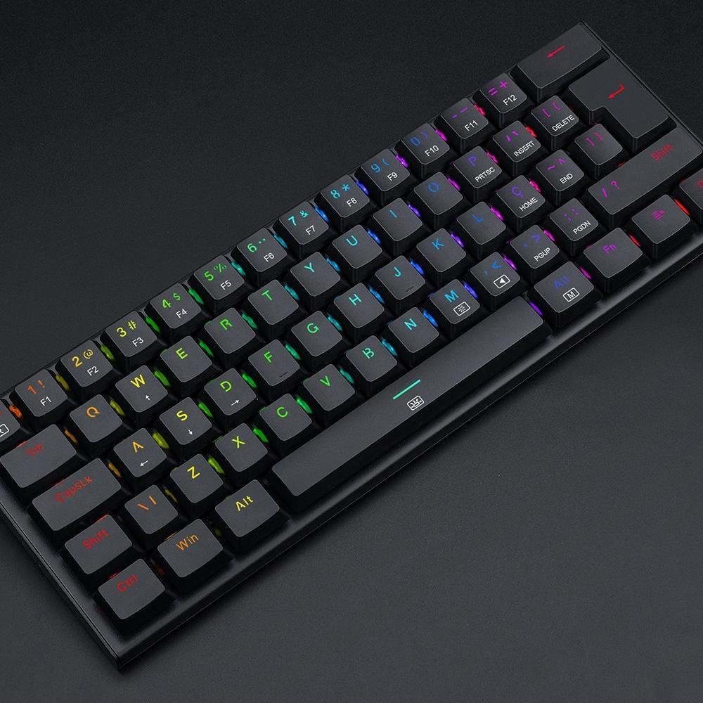 Teclado Mecânico Gamer Redragon Anivia, RGB, Switch Brown, ABNT 2, Preto - K614-RGB (PT-BROWN) Teclado Mecânico Gamer Redragon Anivia, RGB, Switch Brown, ABNT 2, Preto - K614-RGB (PT-BROWN)