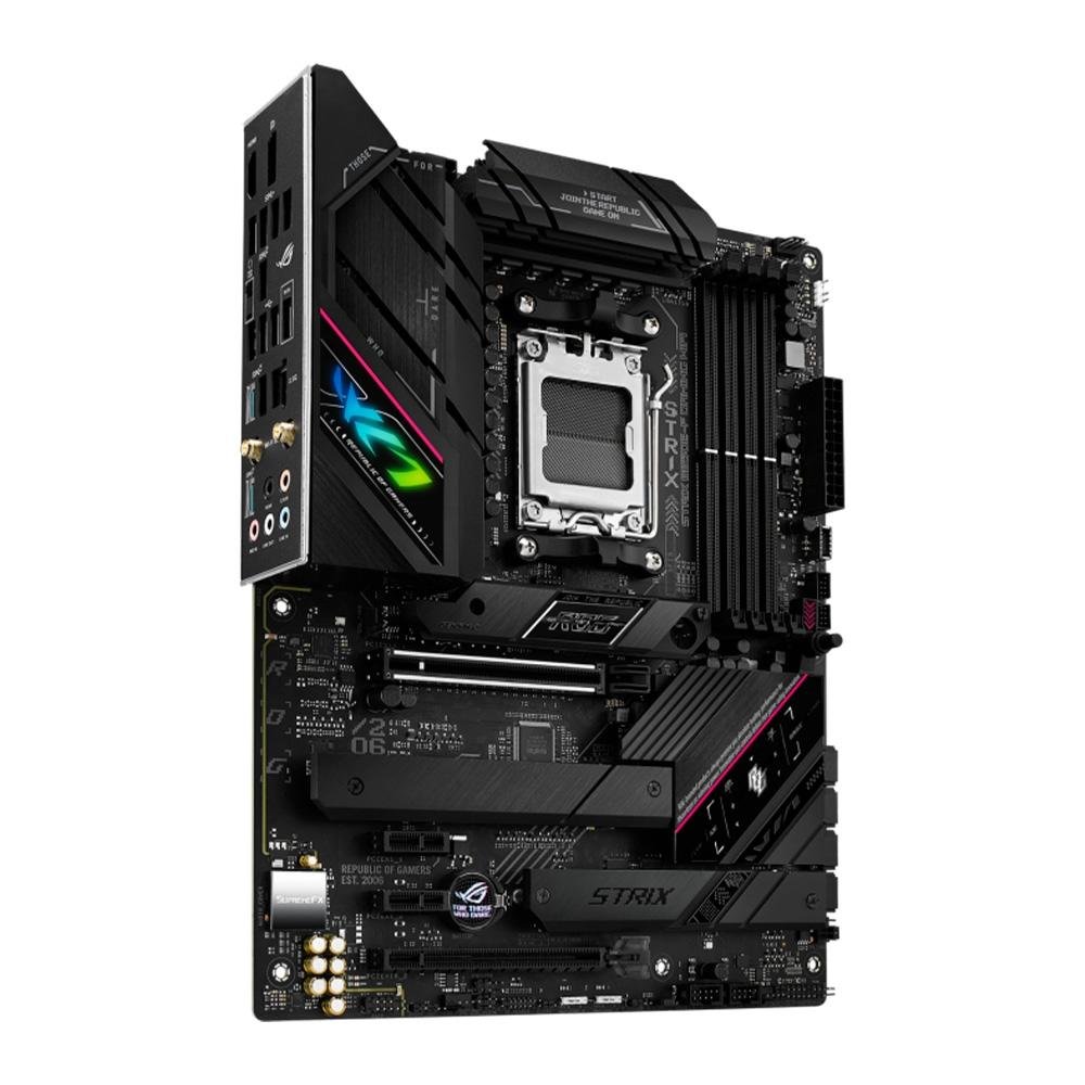 Imagem 4 de 10 do produto Placa-Mãe ASUS Rog Strix B650E-F Gaming WiFi, AMD, ATX, DDR5, RGB, WiFi, Bluetooth, Preto - 90MB1BQ0-M0EAY1