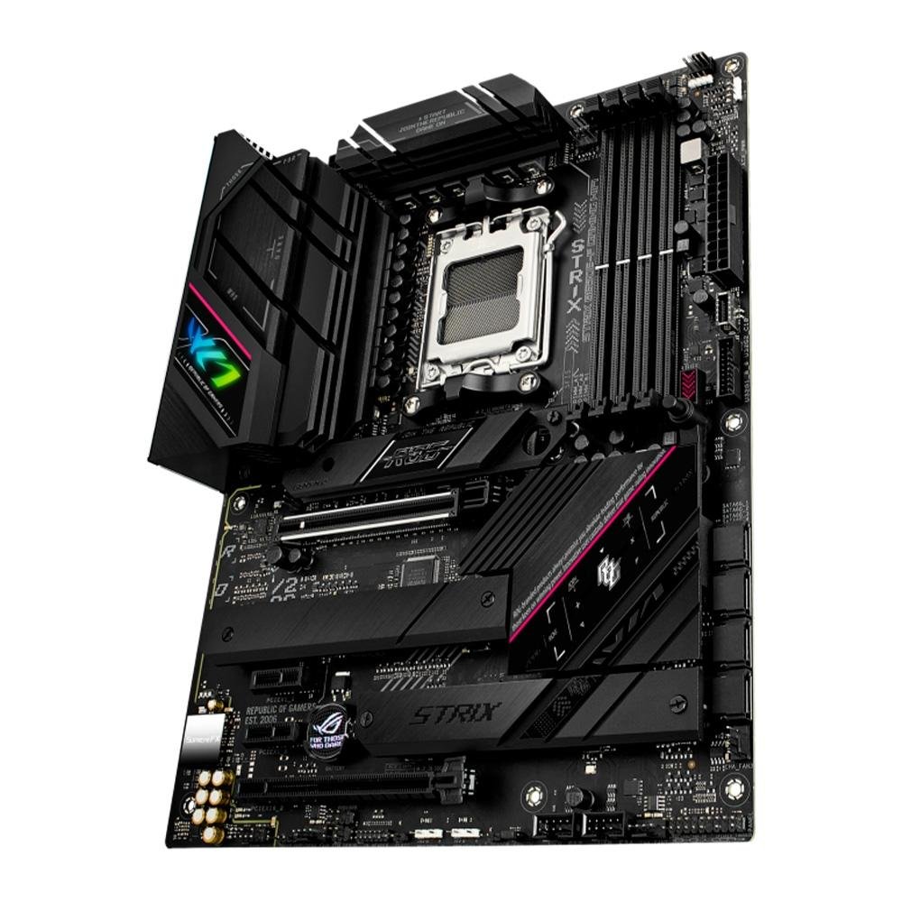 Imagem 3 de 10 do produto Placa-Mãe ASUS Rog Strix B650E-F Gaming WiFi, AMD, ATX, DDR5, RGB, WiFi, Bluetooth, Preto - 90MB1BQ0-M0EAY1