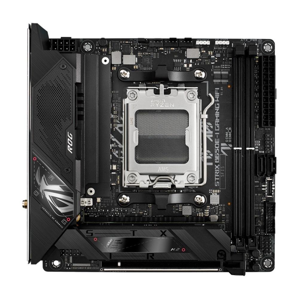 Placa-Mãe ASUS Rog Strix B650E-I Gaming WiFi, AMD, Mini-ITX, DDR5, RGB, WiFi, Bluetooth, Preto - 90MB1BI0-M0EAY0 4