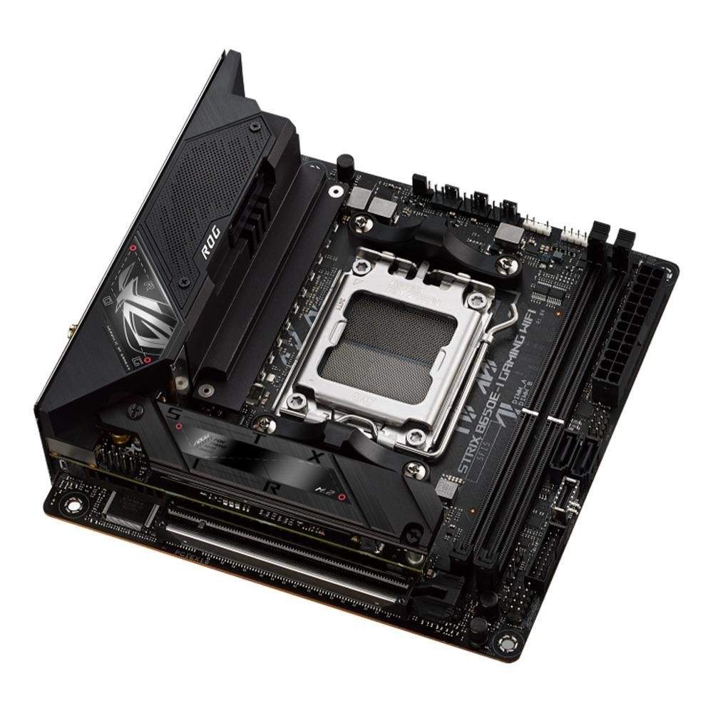 Placa-Mãe ASUS Rog Strix B650E-I Gaming WiFi, AMD, Mini-ITX, DDR5, RGB, WiFi, Bluetooth, Preto - 90MB1BI0-M0EAY0 9