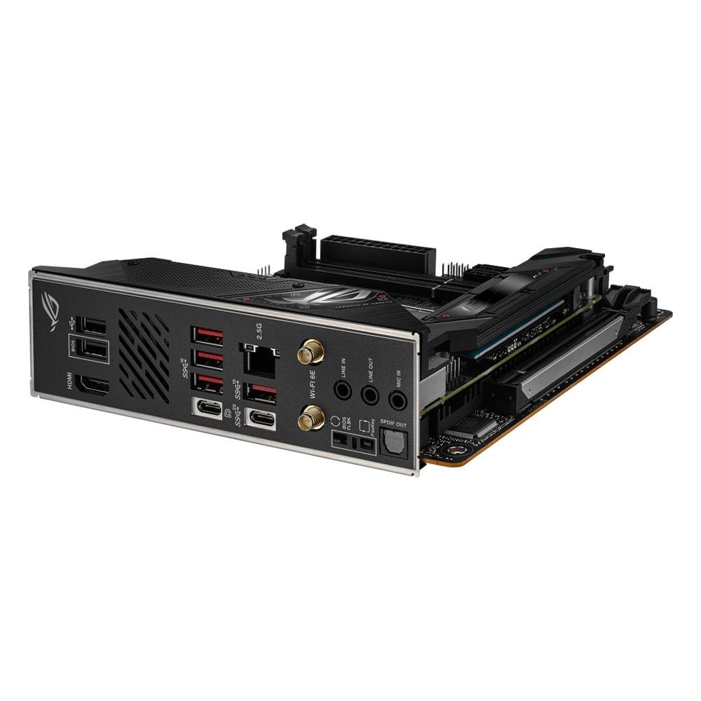 Placa-Mãe ASUS Rog Strix B650E-I Gaming WiFi, AMD, Mini-ITX, DDR5, RGB, WiFi, Bluetooth, Preto - 90MB1BI0-M0EAY0 10