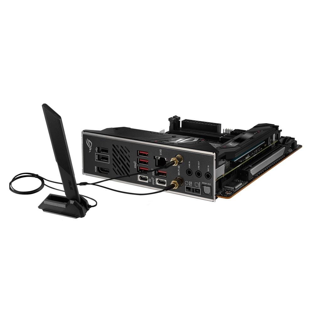 Placa-Mãe ASUS Rog Strix B650E-I Gaming WiFi, AMD, Mini-ITX, DDR5, RGB, WiFi, Bluetooth, Preto - 90MB1BI0-M0EAY0 11