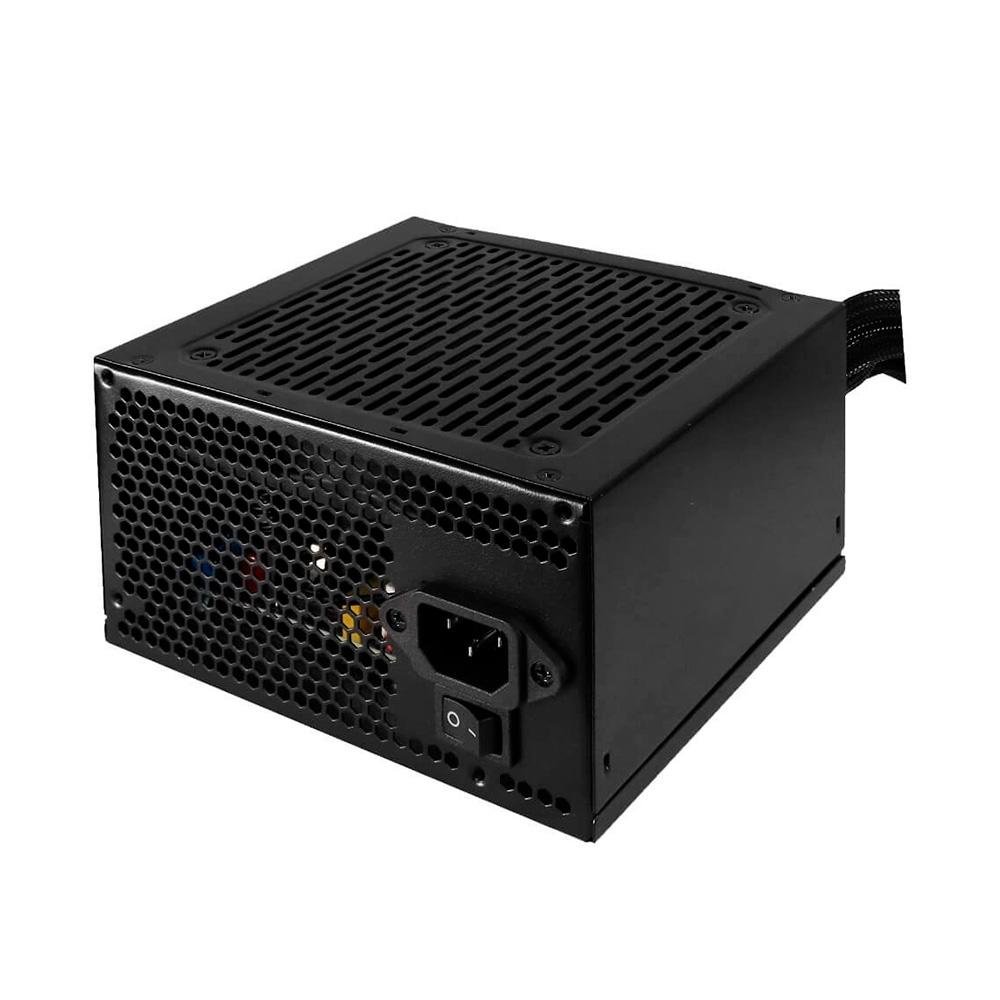 Fonte Bluecase BLU500-EPFC, 500W, PFC Ativo, Com Cabo, Preto - BLU500-EPFCBX