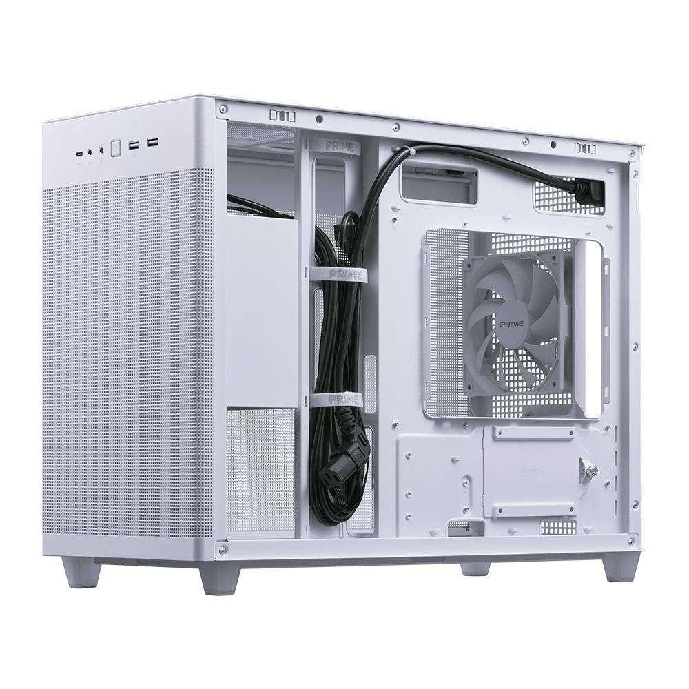 Imagem 6 de 8 do produto Gabinete Asus Prime AP201 Mesh, Mini Tower, Micro-ATX, Branco - 90DC00G3-B30000