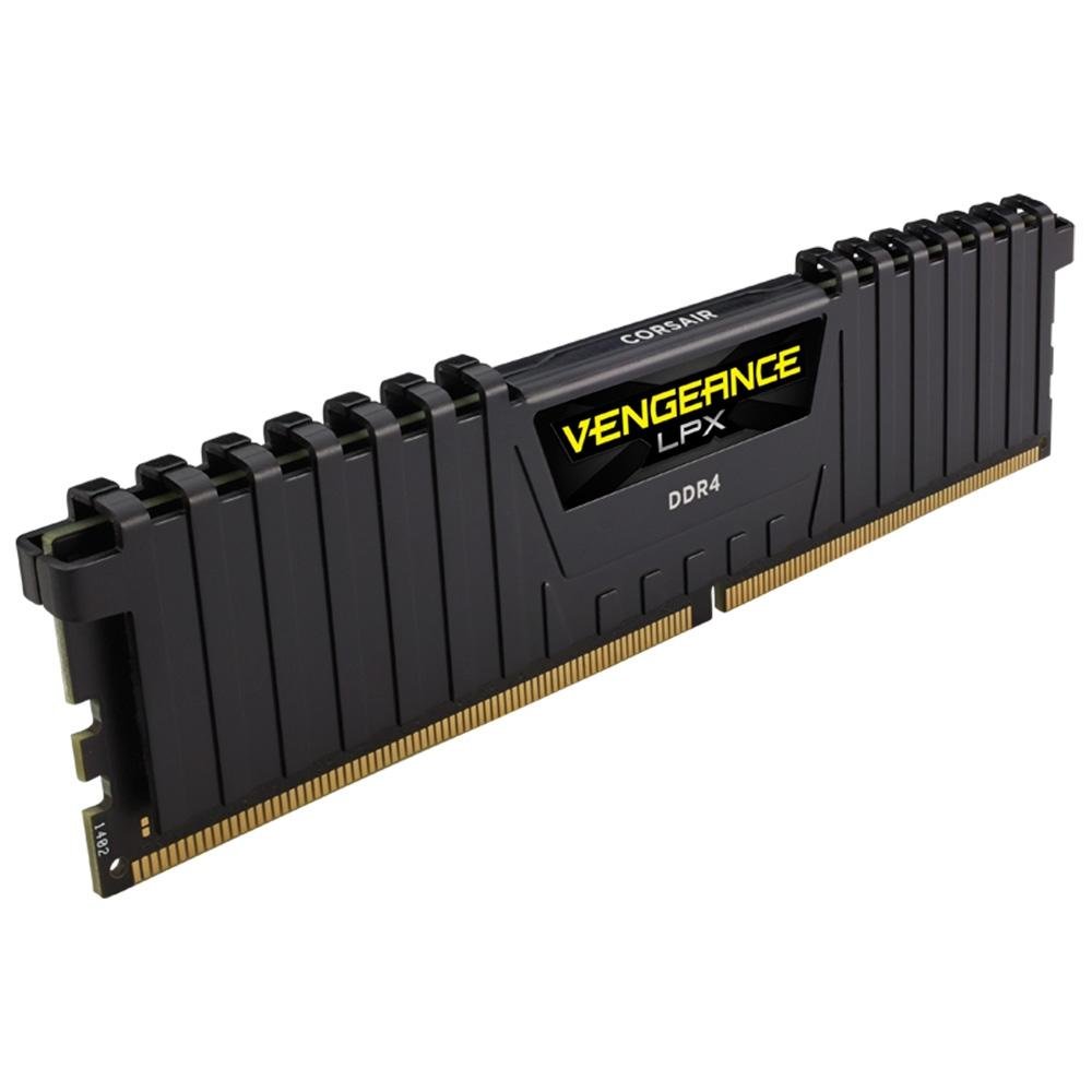 Memória RAM Corsair Vengeance LPX, 8GB, 3200MHz, DDR4, CL16, Preto - CMK8GX4M1Z3200C16 Memória RAM Corsair Vengeance LPX, 8GB, 3200MHz, DDR4, CL16, Preto - CMK8GX4M1Z3200C16