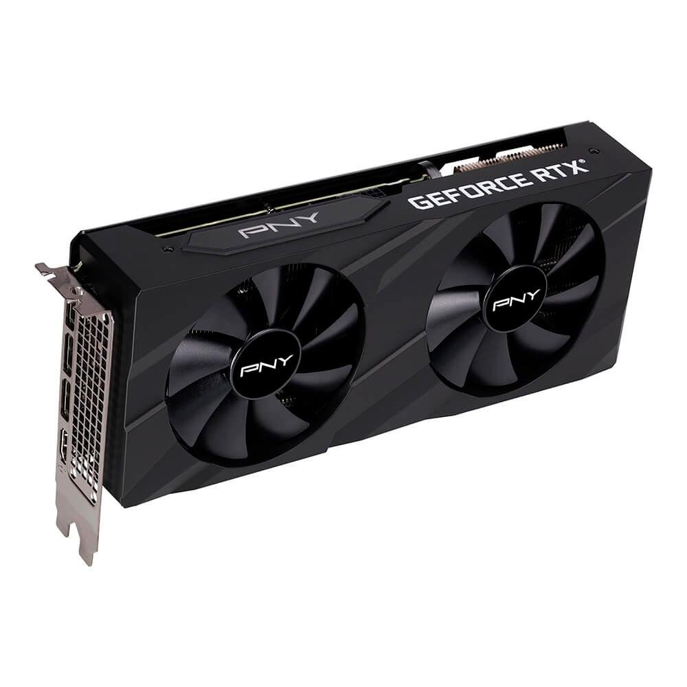 Imagem 4 de 9 do produto Placa de Video PNY GeForce RTX 3060 Ti Verto PNY NVIDIA, 8 GB GDDR6X, LHR, DLSS, Ray Tracing - VCG3061T8LDFBPB1