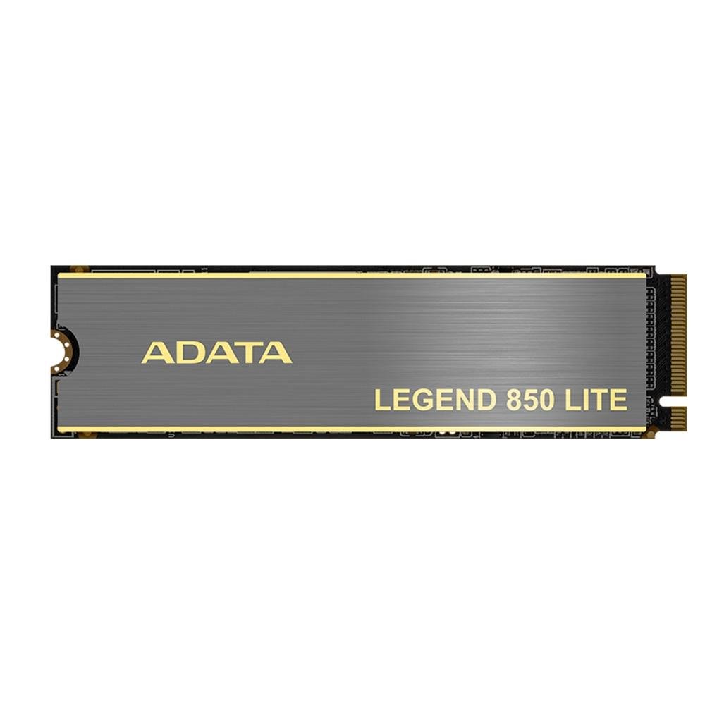 SSD Adata Legend 850 Lite, 500GB, PCIe Gen 4x4 M.2 2280, Leitura: 5000 MB/s e Gravação: 1700MB/s, Cinza - ALEG-850L-500GCS SSD Adata Legend 850 Lite, 500GB, PCIe Gen 4x4 M.2 2280, Leitura: 5000 MB/s e Gravação: 1700MB/s, Cinza - ALEG-850L-500GCS