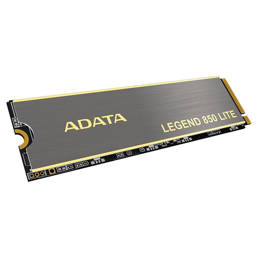 SSD Adata Legend 850 Lite, 500GB, PCIe Gen 4x4 M.2 2280, Leitura: 5000 MB/s e Gravação: 1700MB/s, Cinza - ALEG-850L-500GCS SSD Adata Legend 850 Lite, 500GB, PCIe Gen 4x4 M.2 2280, Leitura: 5000 MB/s e Gravação: 1700MB/s, Cinza - ALEG-850L-500GCS