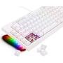 Teclado Óptico Mecânico Redragon Broadsword Pro, RGB, Switch Red, ABNT2, Branco - K588W-RGB-PRO (PT-RED)