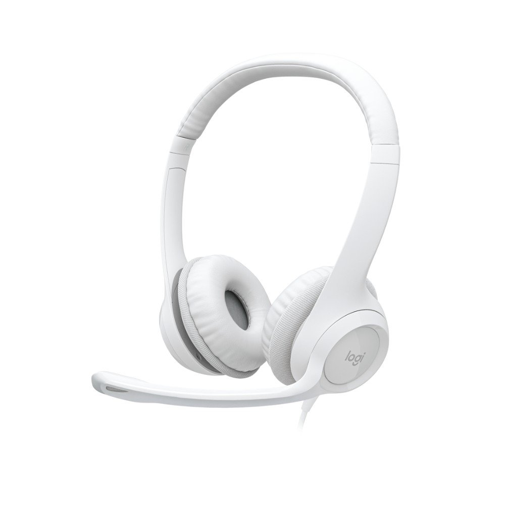 Headset ( Balão.info) H390, USB, com Almofadas, Controles de Áudio Integrado, Microfone com Redução de Ruído, Branco - 981-( Balão.info - foto 2